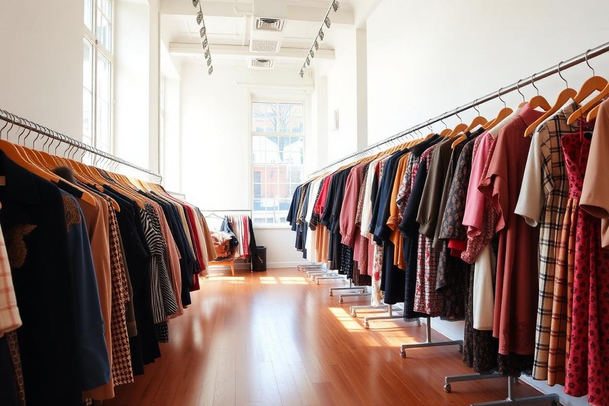 Thrift store scene in New York